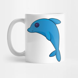 Cute Blue Dolphin Mug